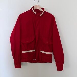 🐎🧶 Vintage 1990s “The Hunt Club” Men’s Size Medium Red Windbreaker 🪡💨